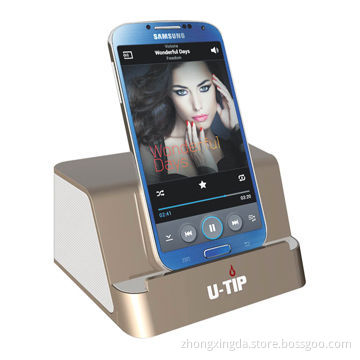 Double speaker, desktop smart voice mobile phone Bluetooth speaker with NFC, DC 5V